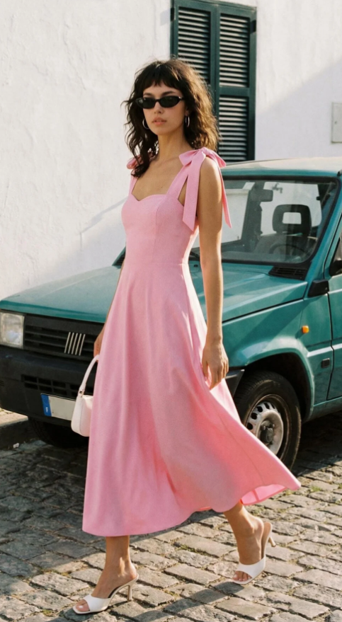 c768d474102a52c9150172c26004ee95.png Pink Strapless A-line Lace Detailed Woven Evening Dress Graduation Night Dress - Image 1